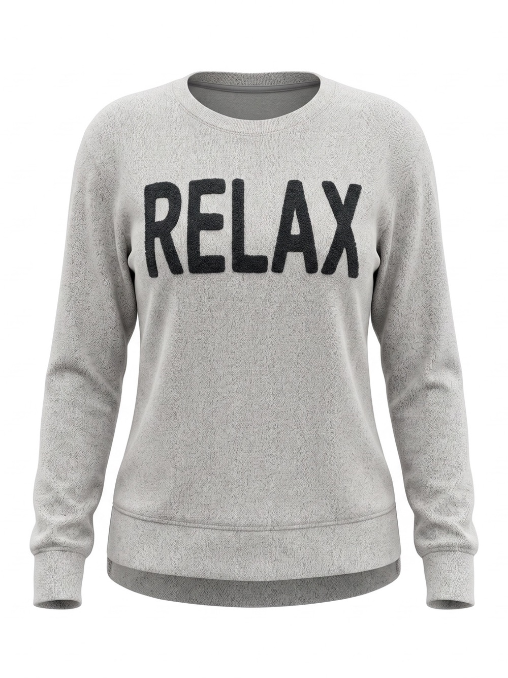 Royce Brand RELAX Grey Terry Knit Sweatshirt Crewneck Pullover Large L